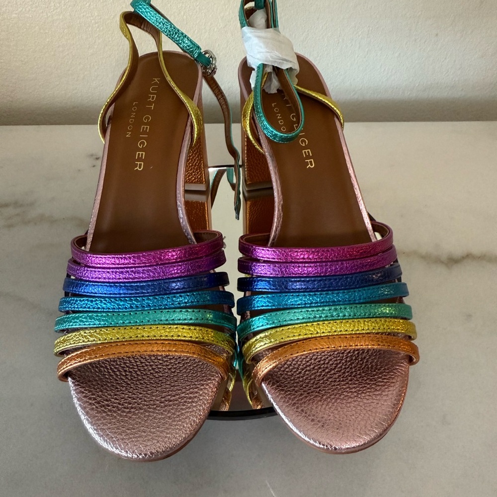 Kurt Geiger Rainbow Strappy Sandals